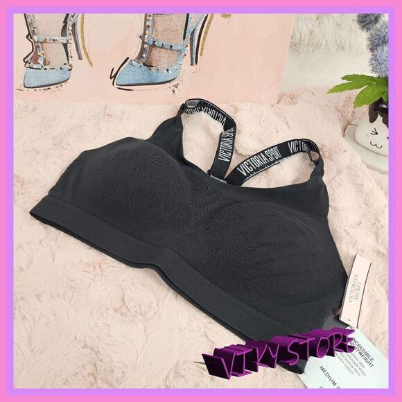 NWT {Victoria's Secret} Active Confidence:  Yoga Bra, Medium Support 34B NWT - Picture 1 of 5